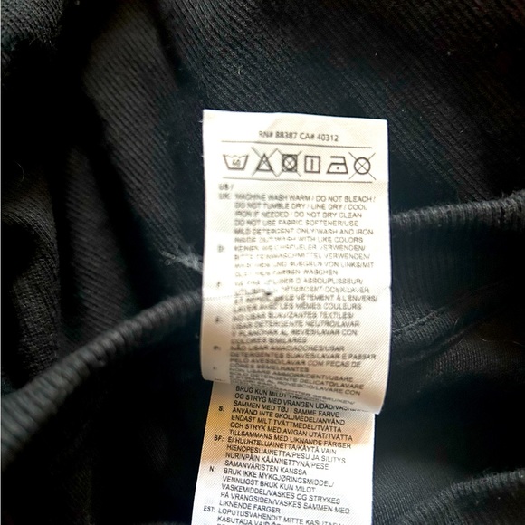 Adidas black white stripe ribbed sweater dress size Medium - Picture 6 of 7